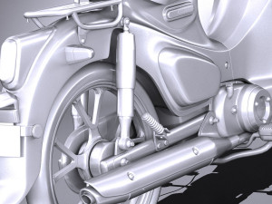 Honda Super Cub C125 2019 3D मॉडल