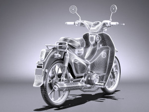Honda Super Cub C125 2019 3D मॉडल