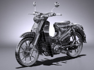 Honda Super Cub C125 2019 3D मॉडल
