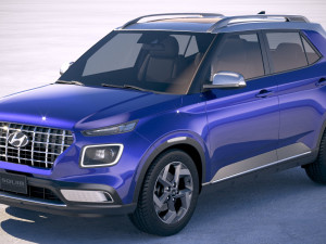 Hyundai Venue 2020 3Dモデル