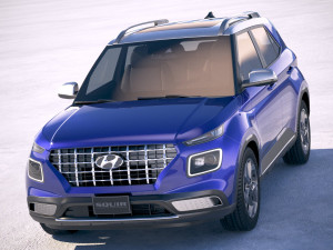 Hyundai Venue 2020 Model 3D