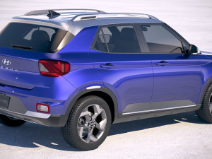 Hyundai Venue 2020 Model 3D