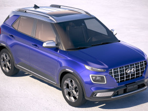 Hyundai Venue 2020 Model 3D