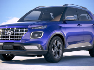 Hyundai Venue 2020 Model 3D