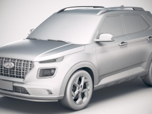 Hyundai Venue 2020 Model 3D