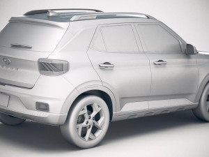 Hyundai Venue 2020 Model 3D