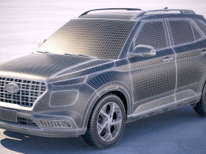 Hyundai Venue 2020 Model 3D