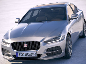 Jaguar XE 2020 3D Model