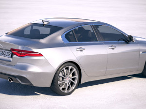 Jaguar XE 2020 3D Model