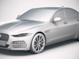 Jaguar XE 2020 3D Model