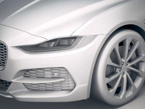 Jaguar XE 2020 3D Model
