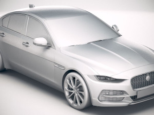 Jaguar XE 2020 3D Model