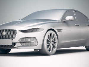Jaguar XE 2020 3D Model