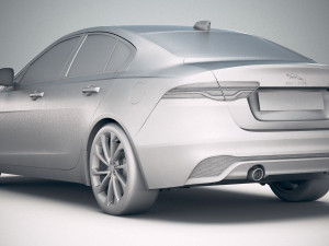 Jaguar XE 2020 3D Model