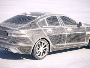 Jaguar XE 2020 3D Model