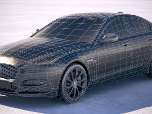 Jaguar XE 2020 3D Model