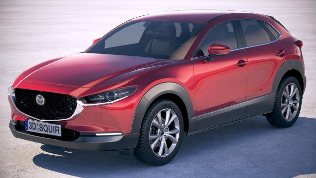 Mazda CX-30 2020 Model 3D .c4d .max .obj .3ds .fbx .stl .blend