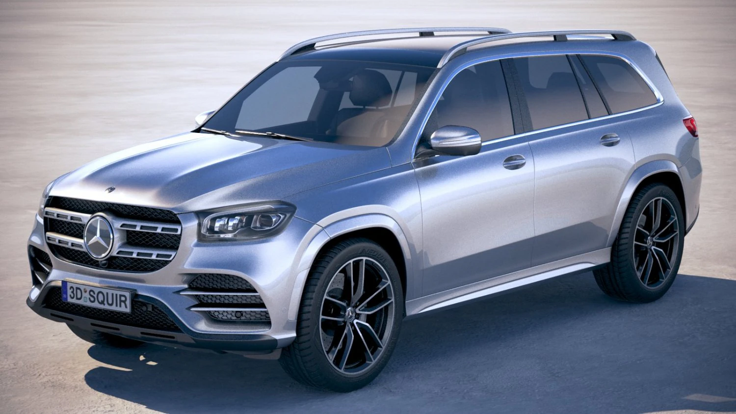 Mercedes-Benz GLS 2020 3D Model .c4d .max .obj .3ds .fbx .stl .blend