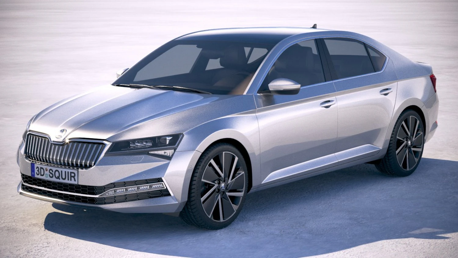 Skoda Superb IV 2020 3D Model .c4d .max .obj .3ds .fbx .stl .blend 
