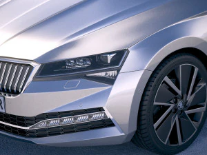 Skoda Superb IV 2020 3D Model