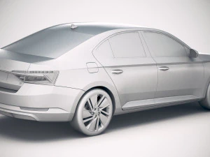 Skoda Superb IV 2020 3D Model