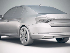 Skoda Superb IV 2020 3D Model