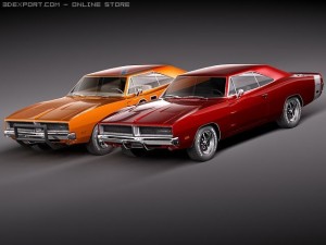 Dodge Charger 1969 RT - General Lee 3D Model