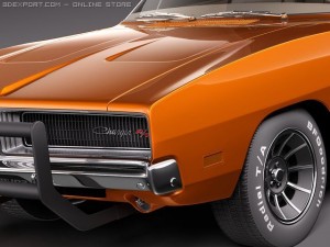 Dodge Charger 1969 RT - General Lee Modelo 3D
