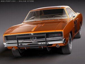 Dodge Charger 1969 RT - General Lee Modelo 3D