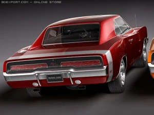 Dodge Charger 1969 RT - General Lee 3D Model