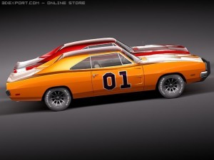 Dodge Charger 1969 RT - General Lee Modelo 3D