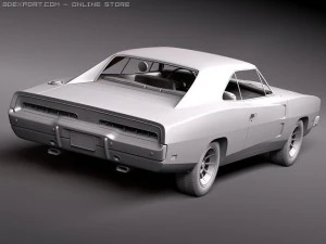 Dodge Charger 1969 RT - General Lee 3D Model