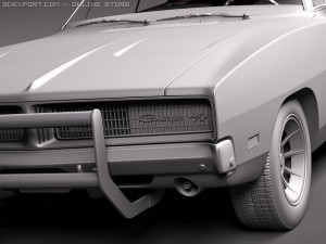 Dodge Charger 1969 RT - General Lee Modelo 3D