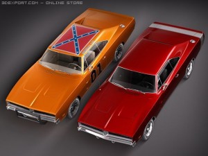Dodge Charger 1969 RT - General Lee Modelo 3D
