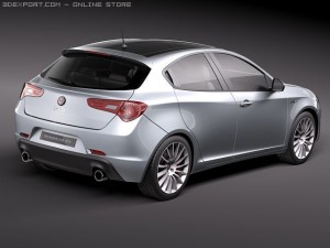 Alfa Romeo Giulietta 2011 3D Модель