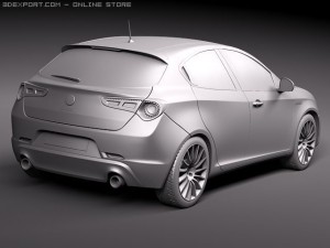 Alfa Romeo Giulietta 2011 3D Модель