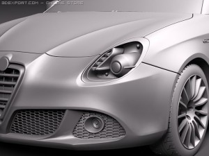 Alfa Romeo Giulietta 2011 3D Модель