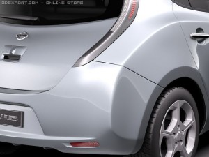 Nissan Leaf 2011 3D Modell