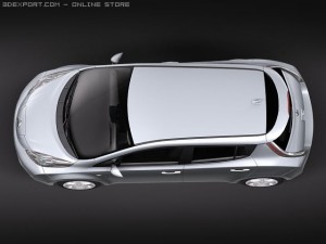 Nissan Leaf 2011 3D Modell
