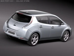 Nissan Leaf 2011 3D Model