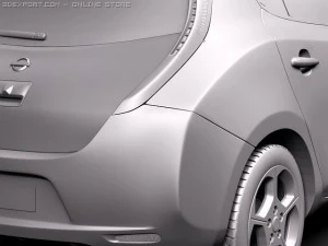 Nissan Leaf 2011 3D Model