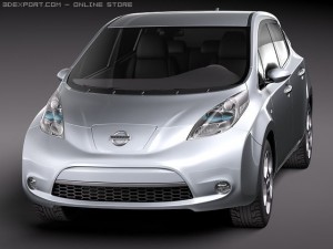 Nissan Leaf 2011 3D Modell