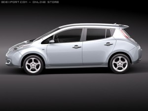 Nissan Leaf 2011 3D Modell