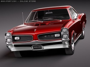 Pontiac GTO 1966 3D 모델