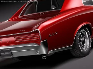 Pontiac GTO 1966 3D Model
