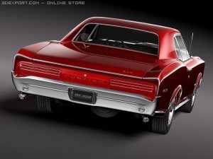 Pontiac GTO 1966 3D 모델