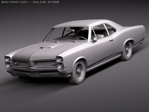 Pontiac GTO 1966 3D 모델