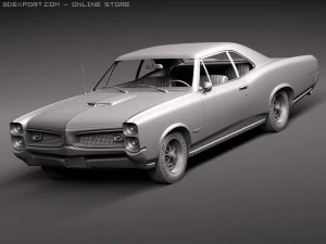 Pontiac GTO 1966 3D Model