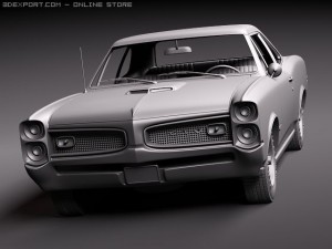 Pontiac GTO 1966 3D 모델