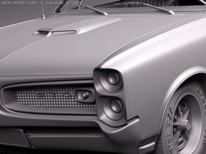 Pontiac GTO 1966 3D 모델